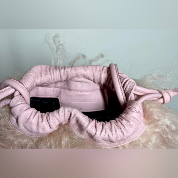 Zadig & Voltaire | Rock to Go | Frenzy Shearling Bag | Blush Pink - Picture 8 of 9
